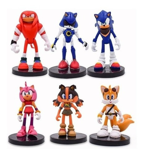 Action Figure Sonic Boom Lançamento 6 Bonecos Pronta Entrega